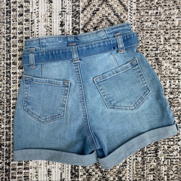 NWOT Justice Girls Paperbag Shorts Size 7 Slim - Picture 2 of 4